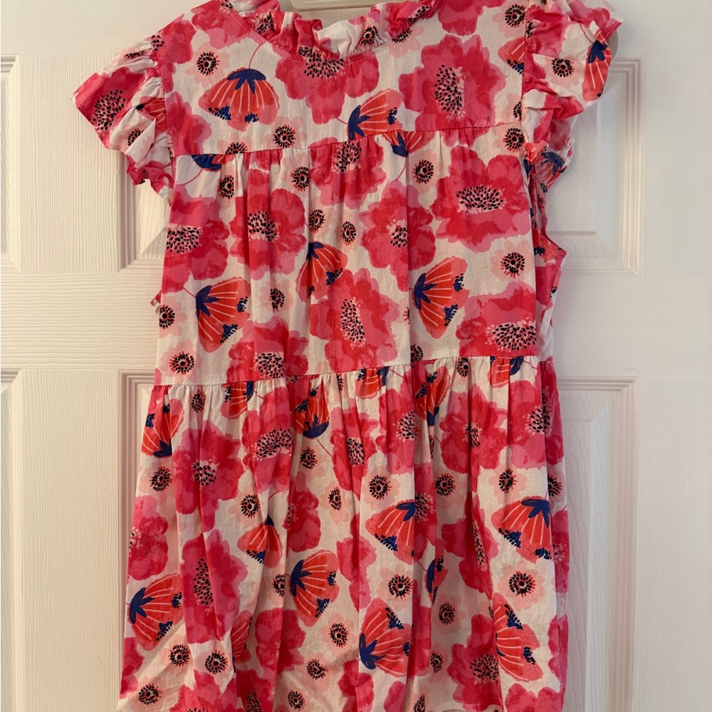 Floral Pink and Red Blouse